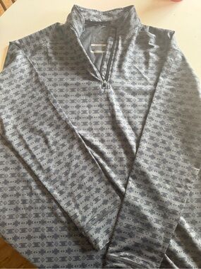 Men's Performance Half-Zip Pullover Jacket - Gray Aztec